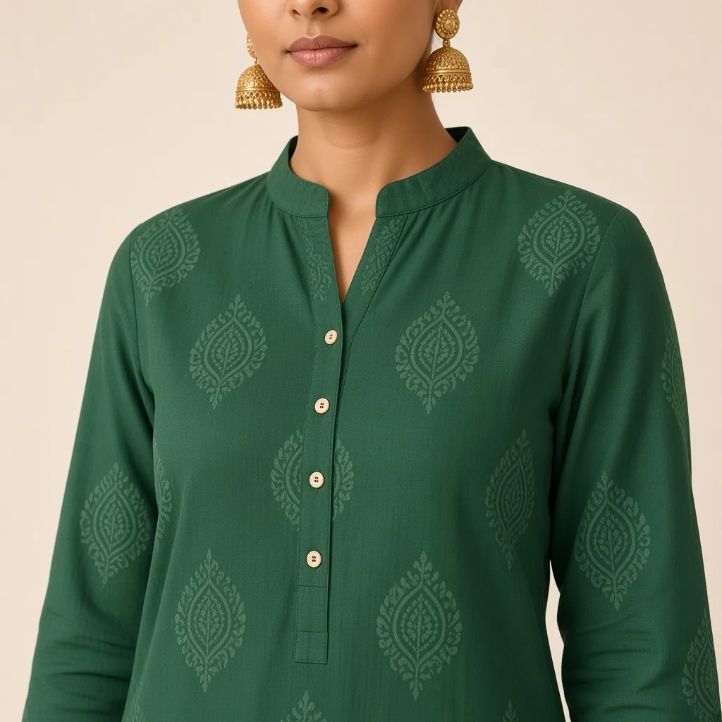 Mustard Kurta Trouser Co-ord Set