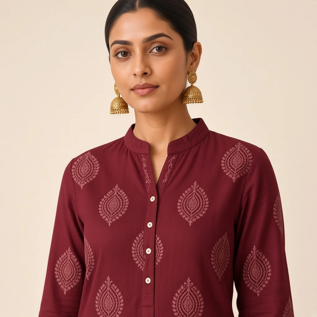 Mustard Kurta Trouser Co-ord Set