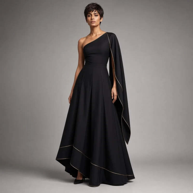 Nova Asymmetric Indo-Western Lehenga