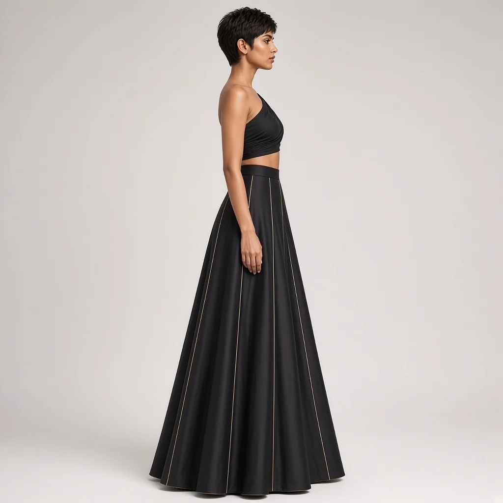 Nova Asymmetric Indo-Western Lehenga