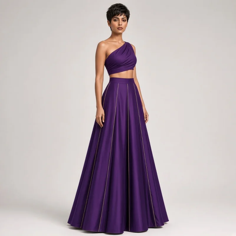 Nova Asymmetric Indo-Western Lehenga thumbnail