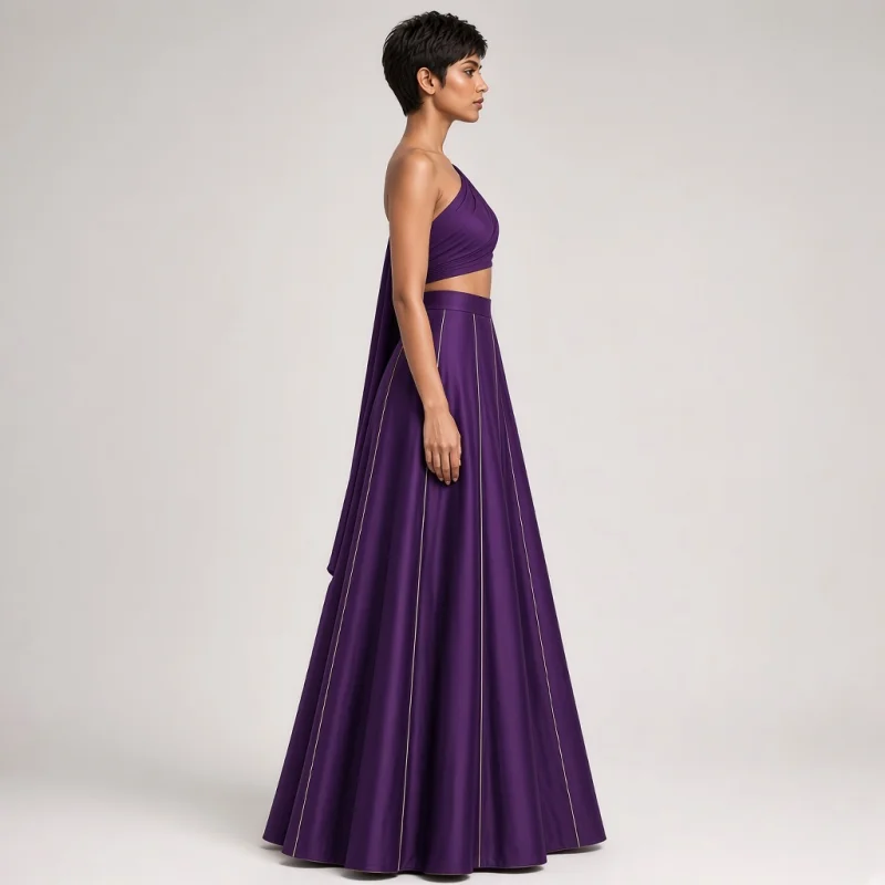 Nova Asymmetric Indo-Western Lehenga thumbnail