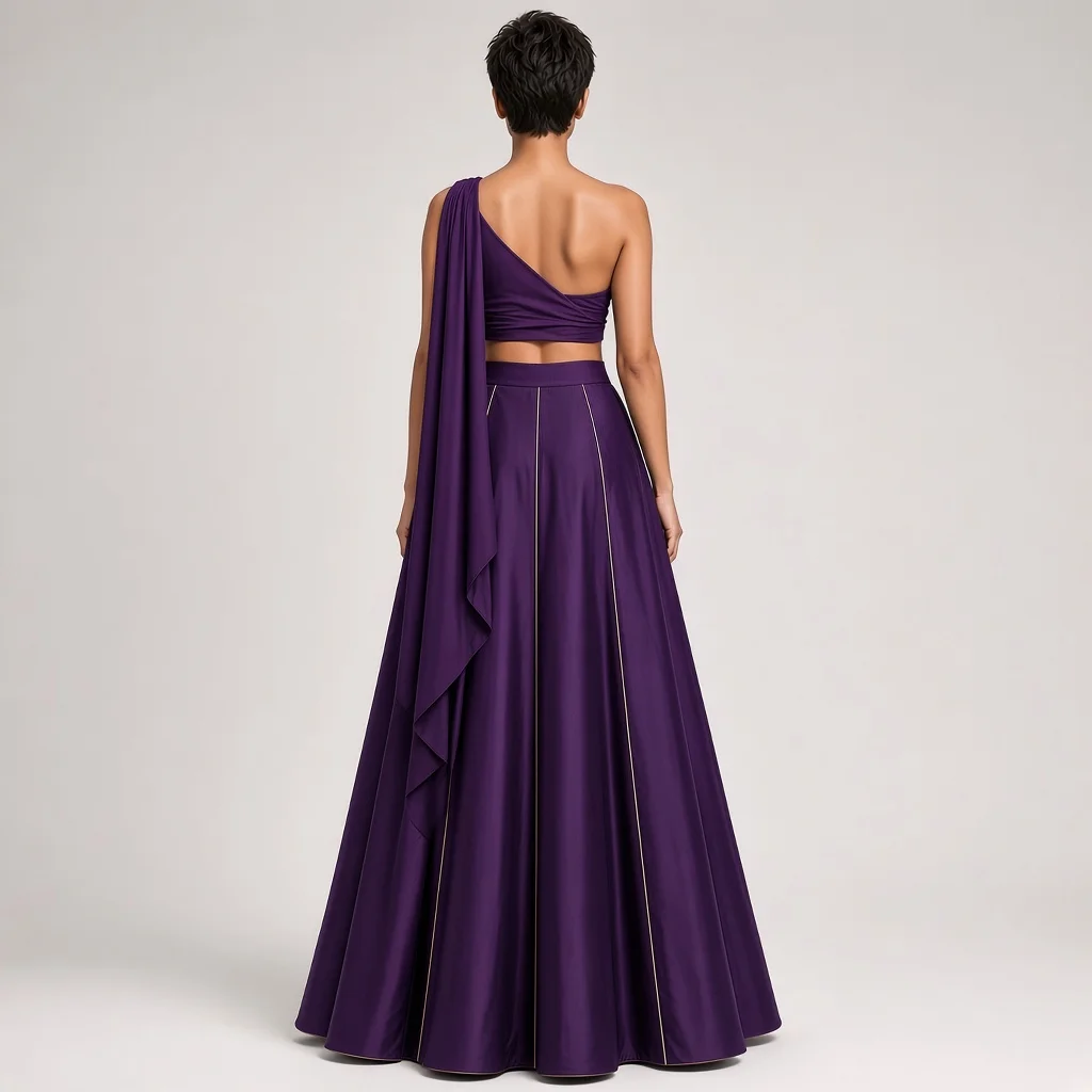 Nova Asymmetric Indo-Western Lehenga