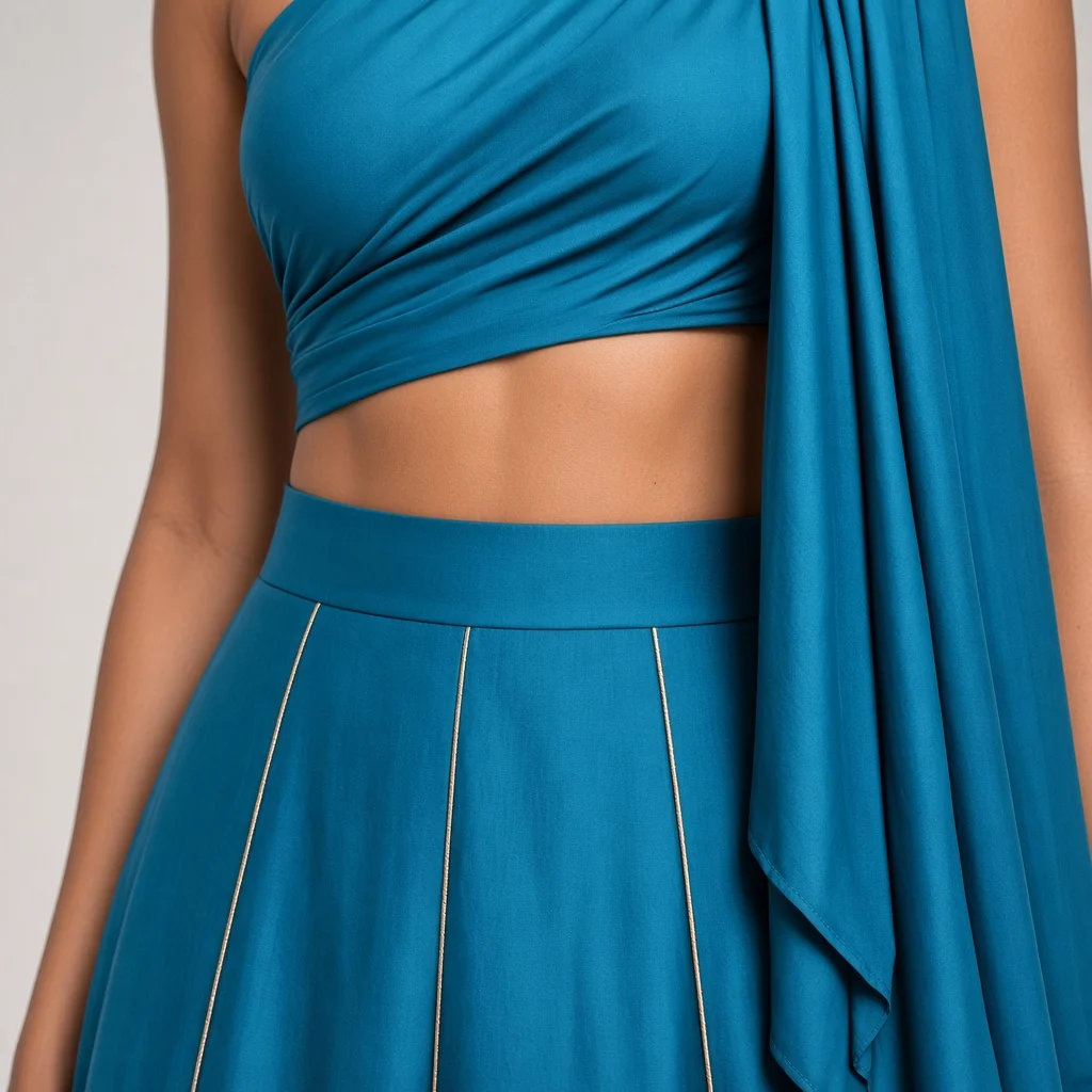 Nova Asymmetric Indo-Western Lehenga