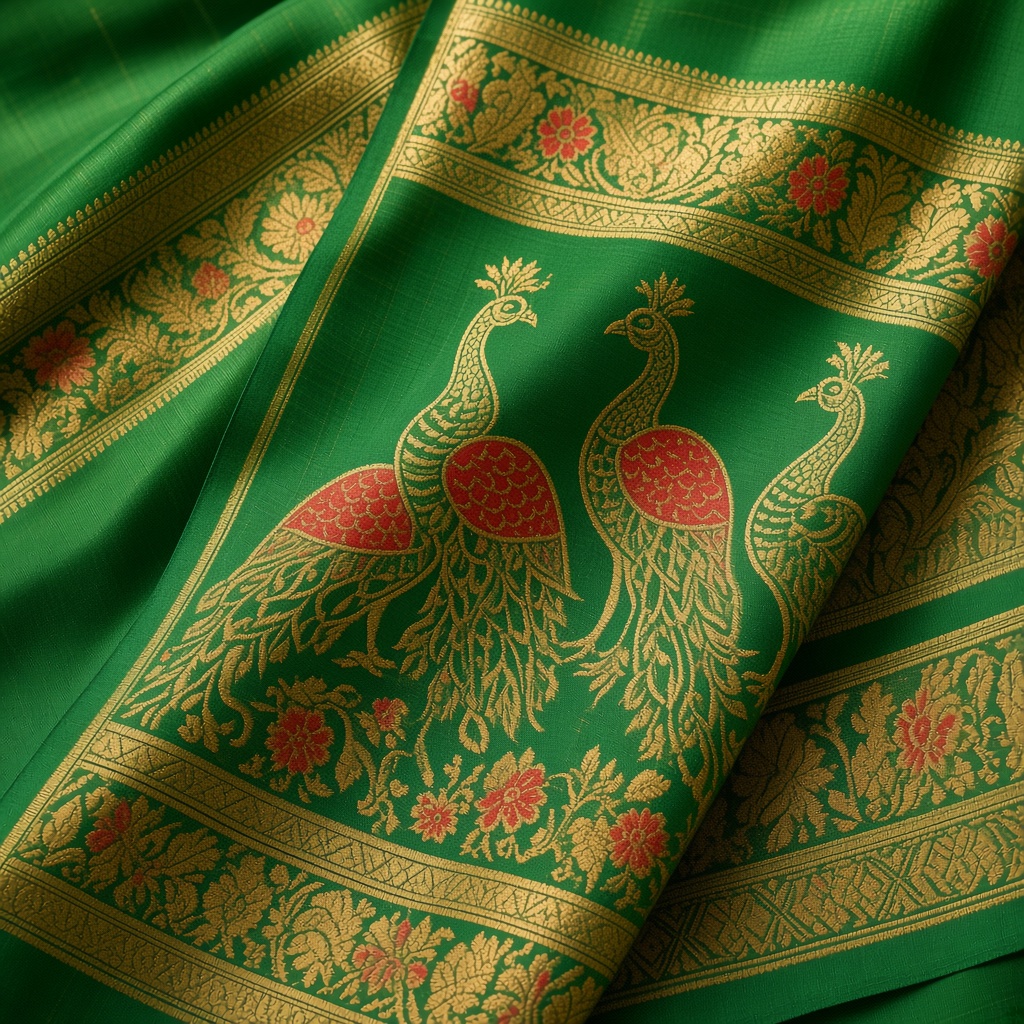 Paithani Peacock Pallu Saree