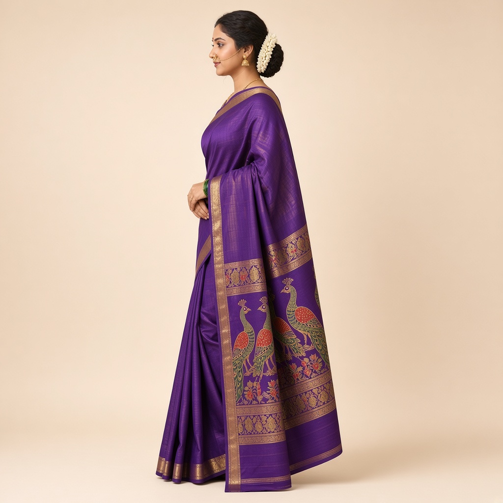 Paithani Peacock Pallu Saree