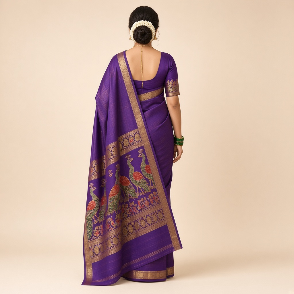 Paithani Peacock Pallu Saree