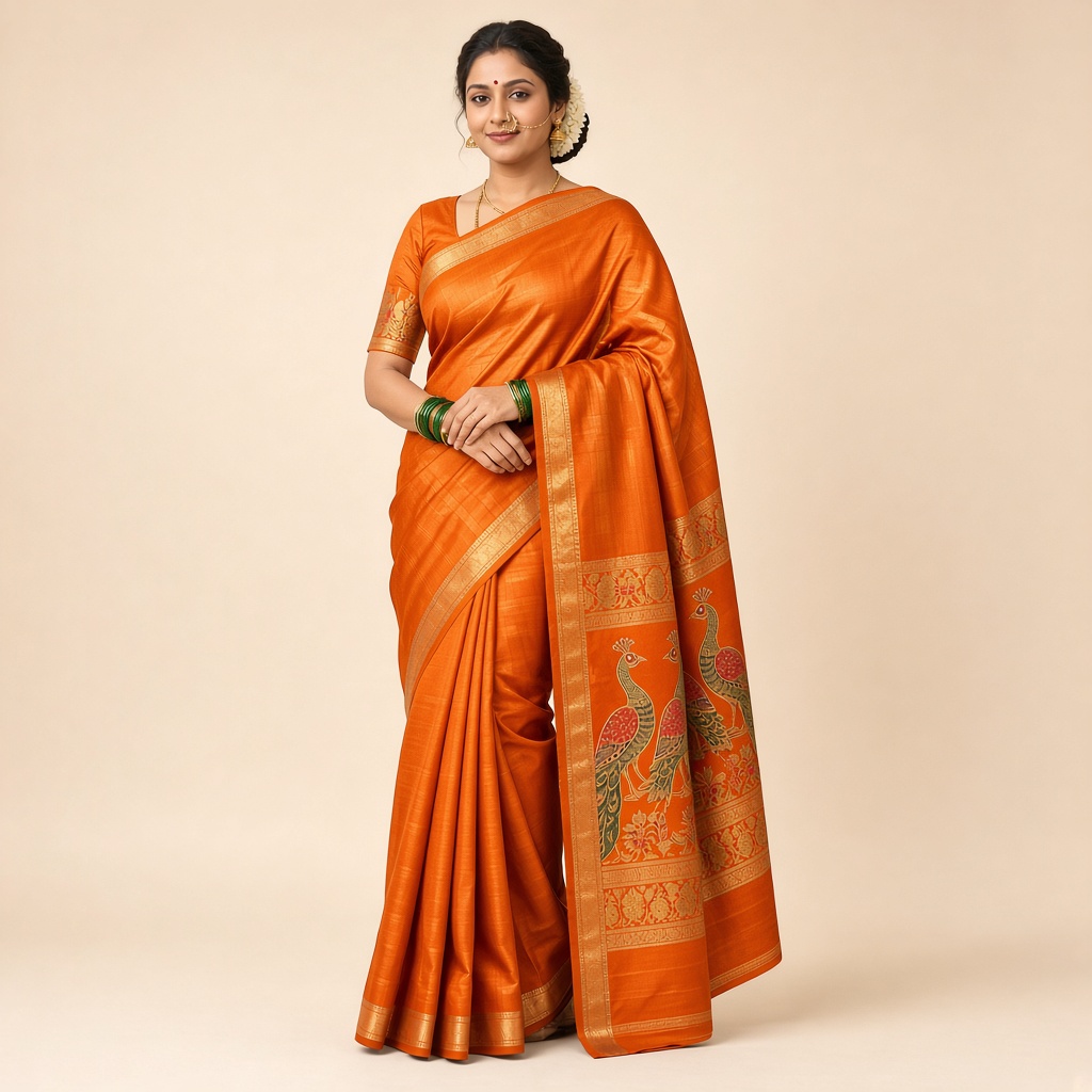 Paithani Peacock Pallu Saree
