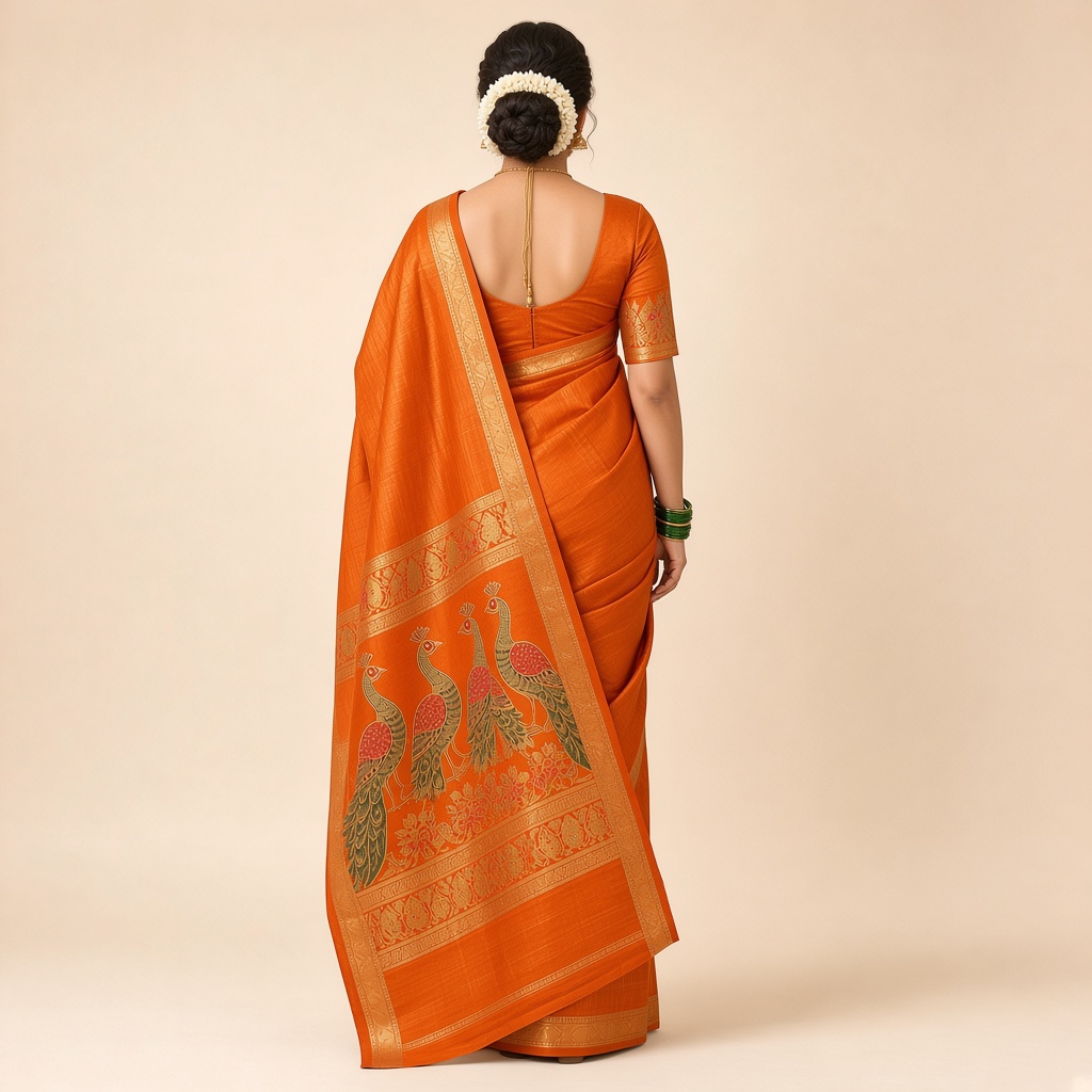 Paithani Peacock Pallu Saree