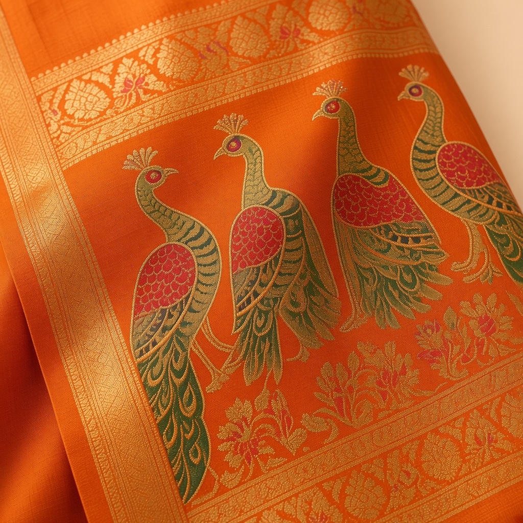 Paithani Peacock Pallu Saree