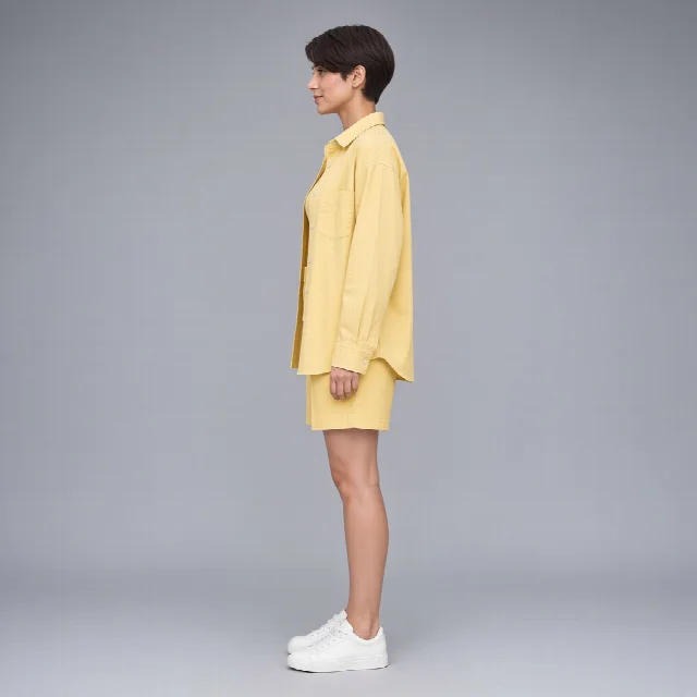 Powder Blue Shirt and Shorts Co-ord Set