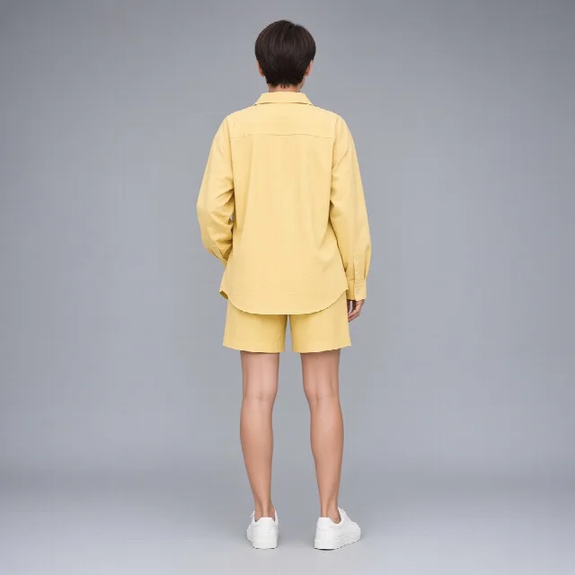 Powder Blue Shirt and Shorts Co-ord Set