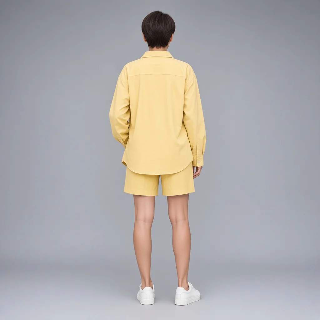 Powder Blue Shirt and Shorts Co-ord Set