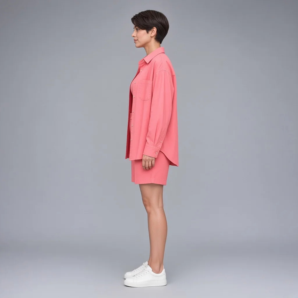 Powder Blue Shirt and Shorts Co-ord Set