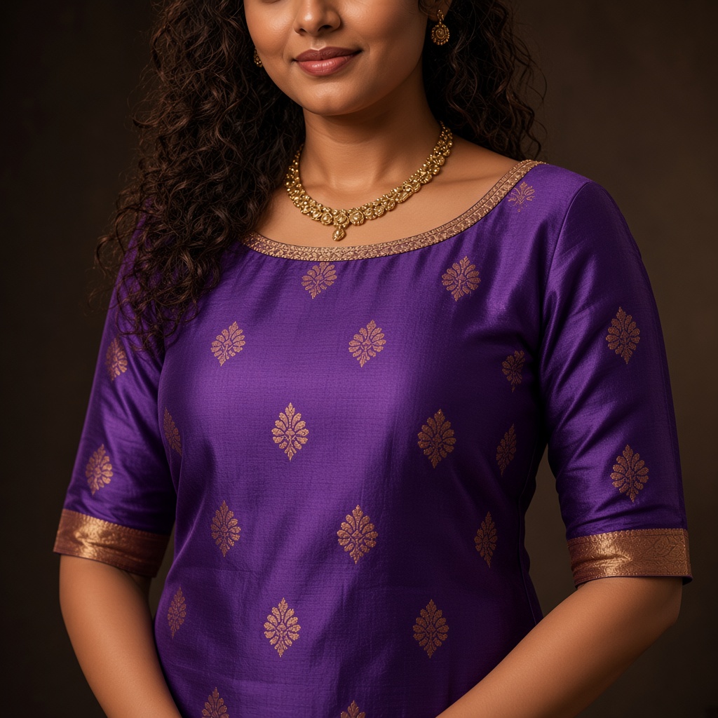 Red Silk Festive Kurti