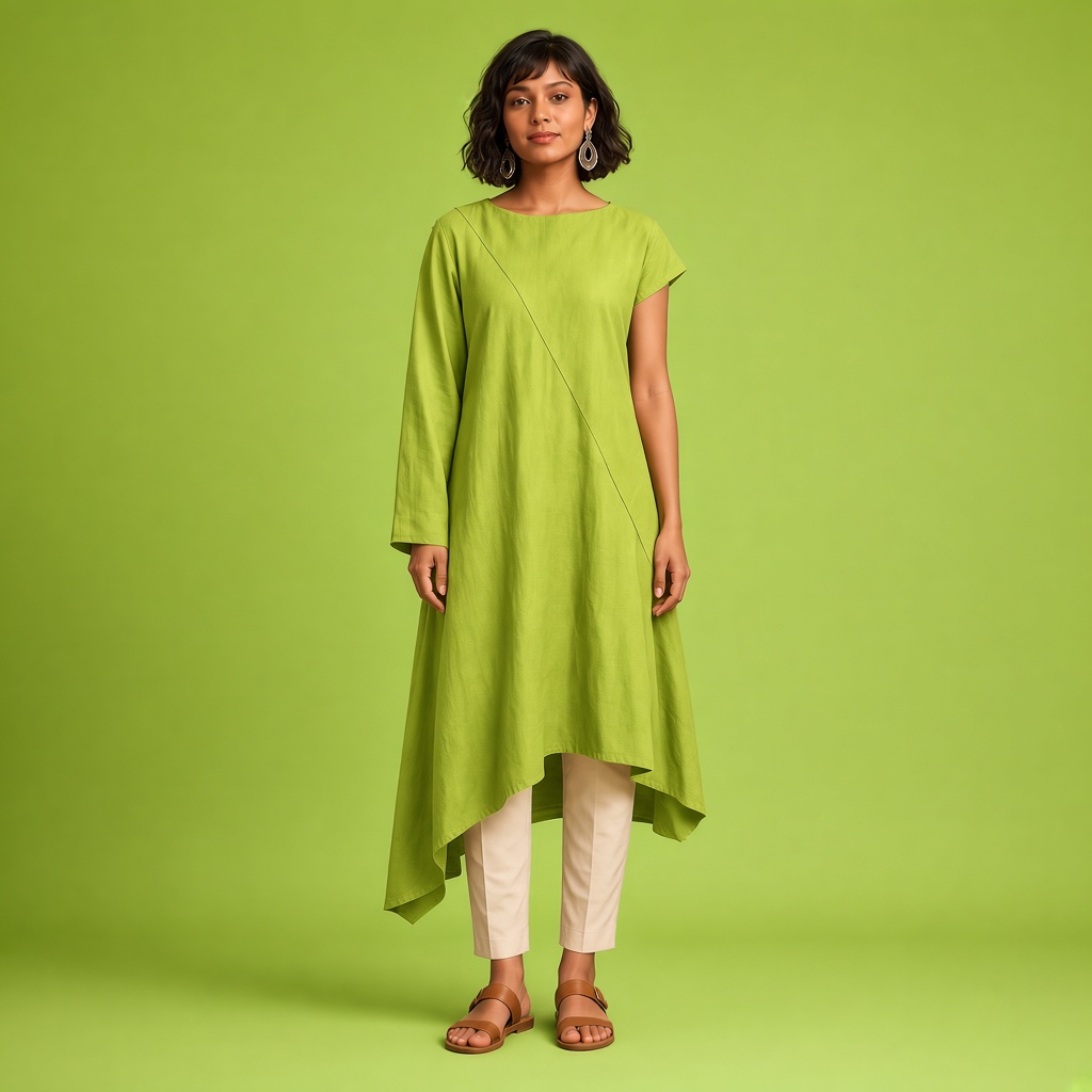 Terracotta Asymmetric Kurti