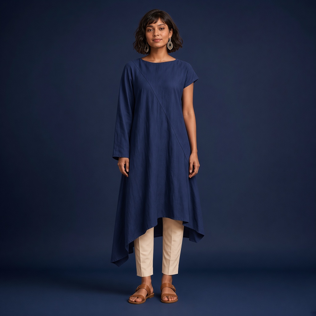 Terracotta Asymmetric Kurti