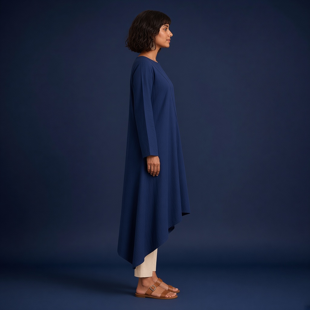 Terracotta Asymmetric Kurti