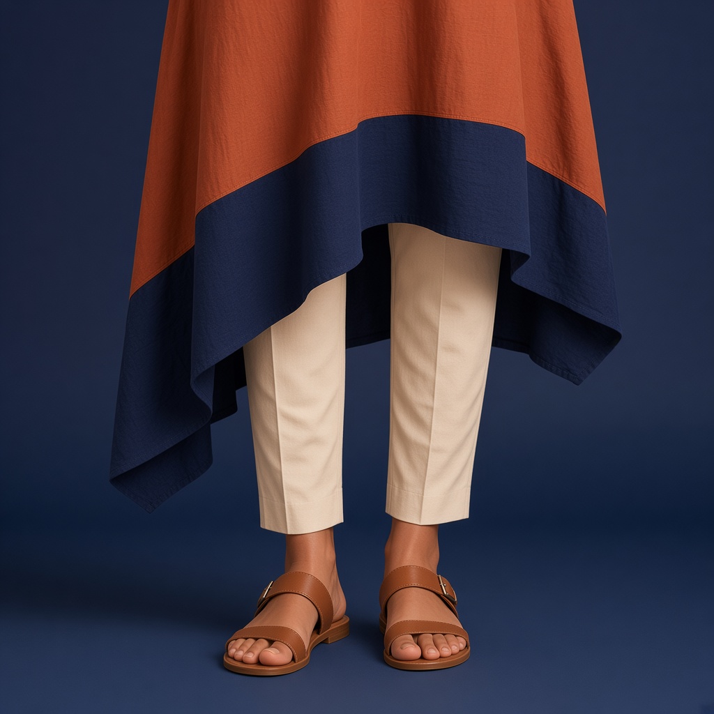 Terracotta Asymmetric Kurti