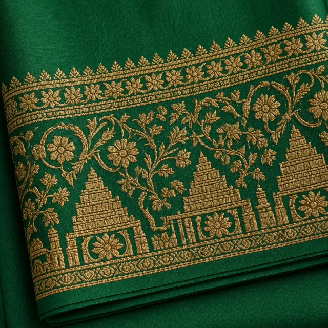 Wine Embroidered Dress Material