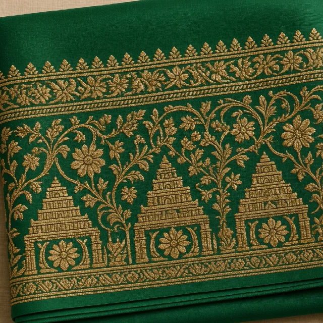 Wine Embroidered Dress Material