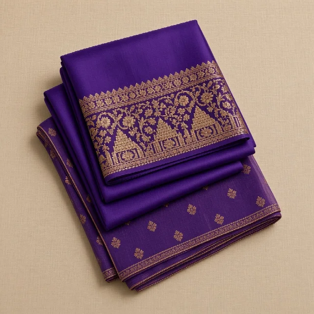 Wine Embroidered Dress Material thumbnail