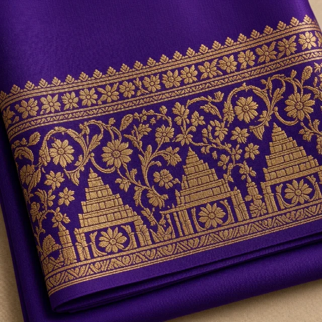 Wine Embroidered Dress Material thumbnail