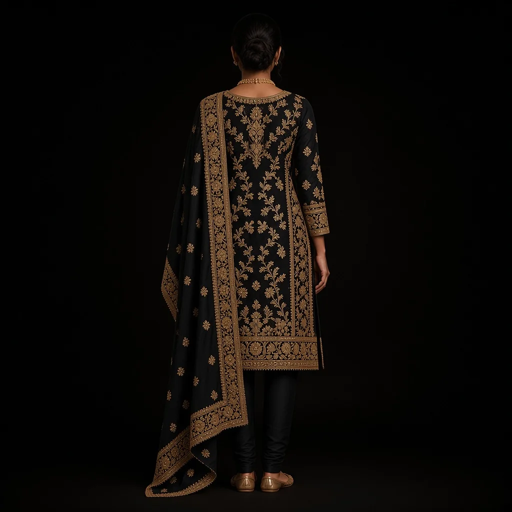 Wine Zari Party Salwar Suit
